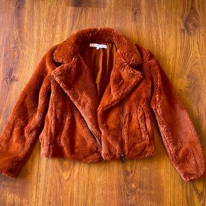 Rebecca Minkoff Henderson Faux Fur Moto Jacket